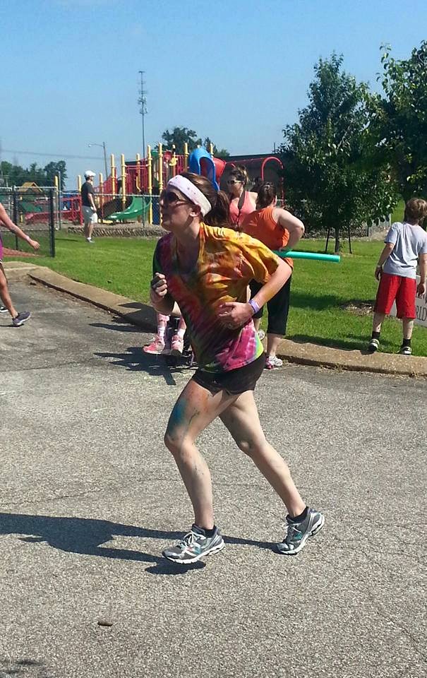 Josh snapped this picture of me crossing the finish line. I'm so glad he was there to cheer me on!
