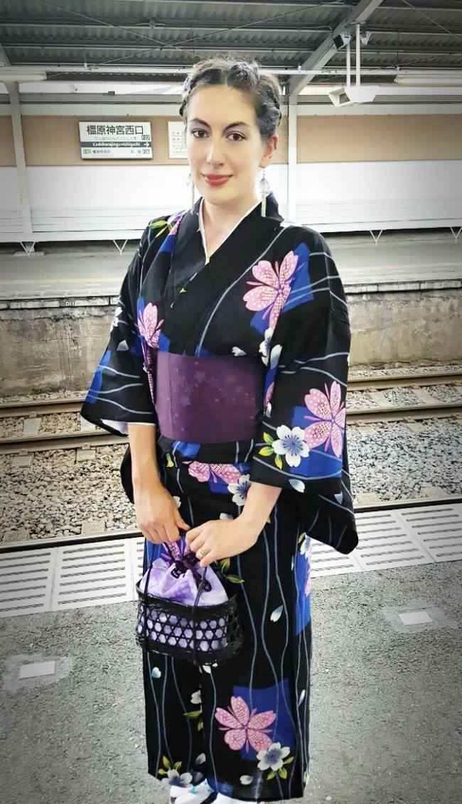 My first time wearing a yukata! You might laugh, but I felt like a princess. It was a very special day for me indeed and I can't wait to wear it again to Nara Tokae.