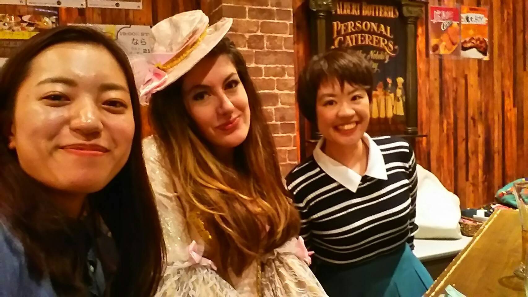 Early Halloween shenanigans with Karan-san and Saori-san at Rachael and Obi's birthday party in Nara!