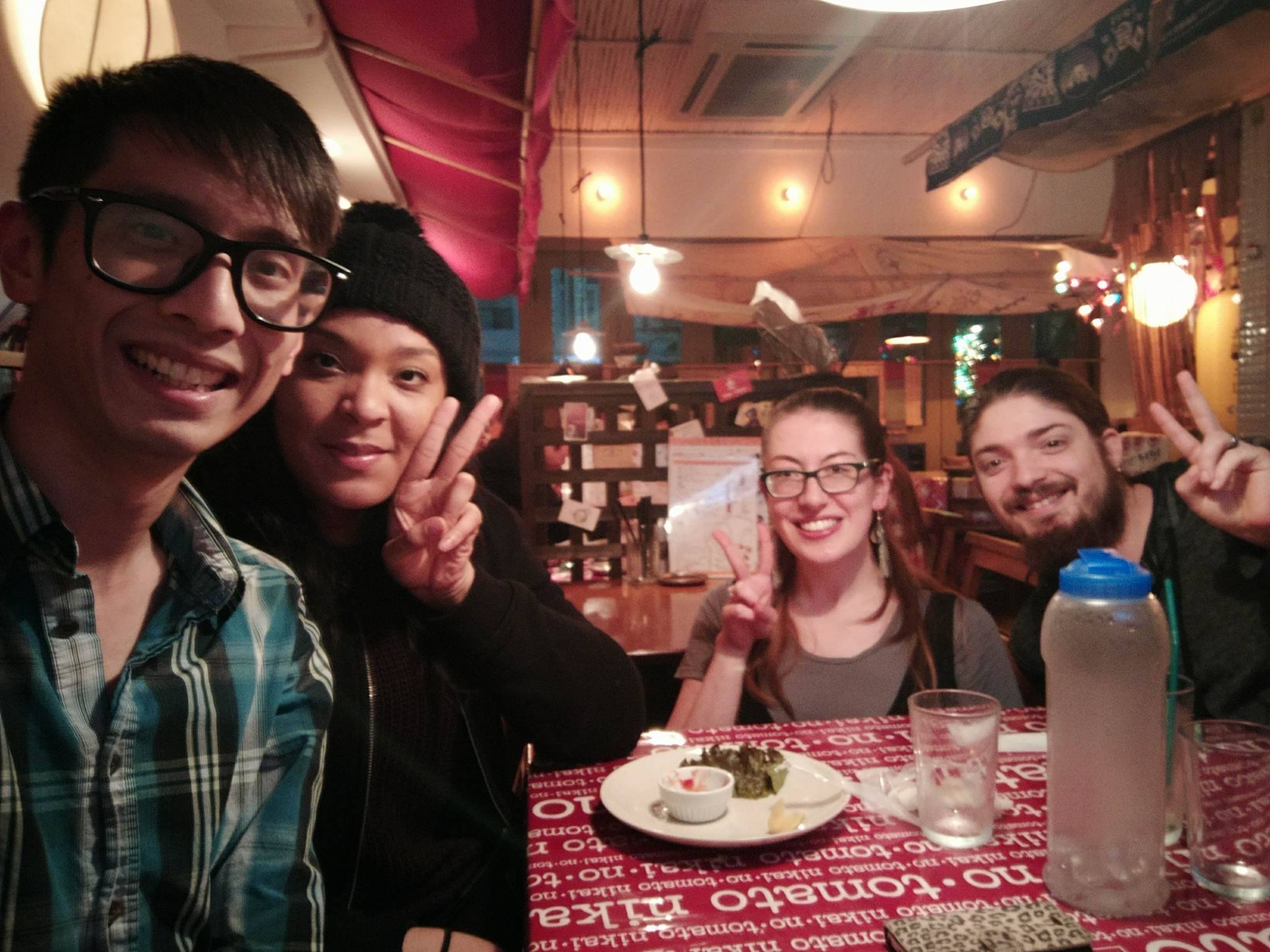 We got to see Joel again!! It was so great to eat at the "Green Curry Place" again with you!