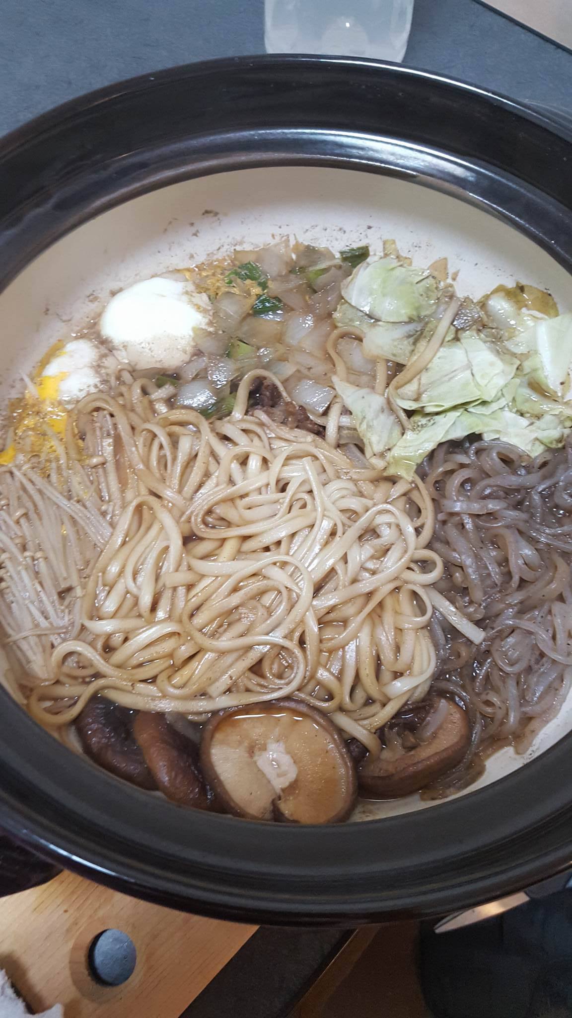 The magical Nabe Hot Pot that Joshua made. Oh myy!