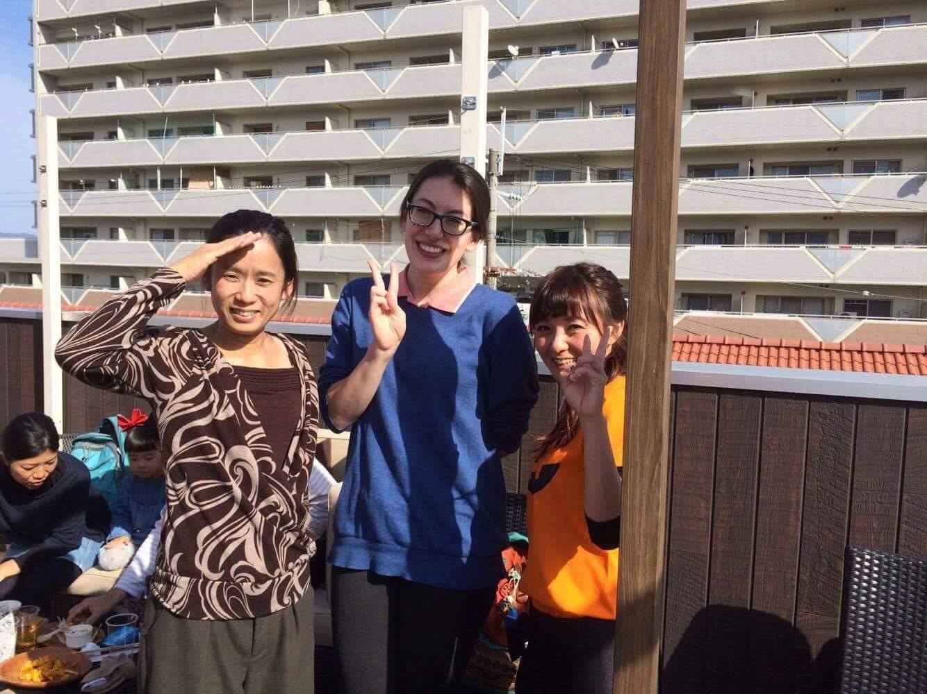 My new friend Akiko (to the left)! We actually met because my mother-in-law struck up a conversation with her on the train while she was visiting us. :-) We've been good friends ever since.