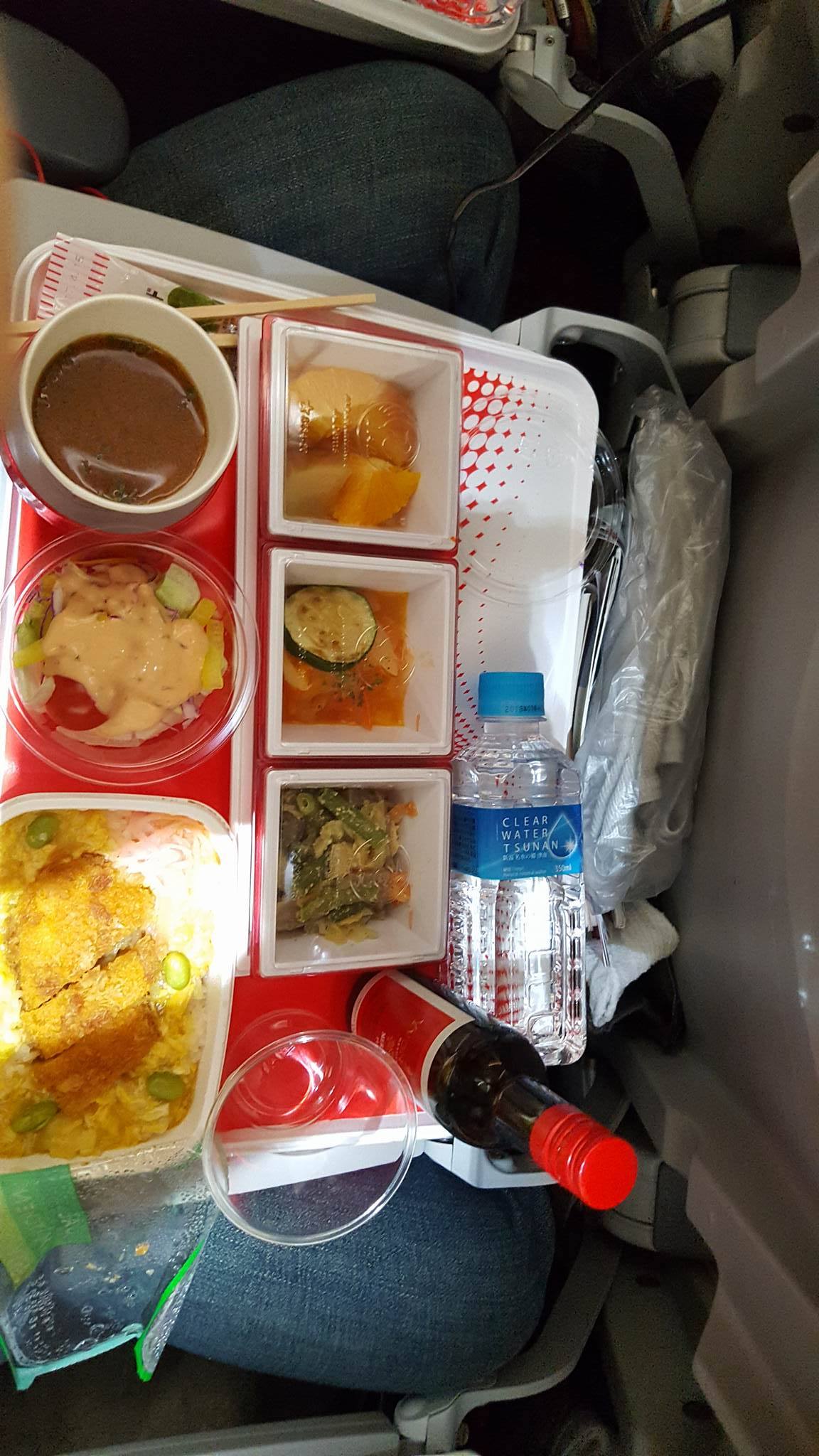 The fantastic food of Japan Airlines.