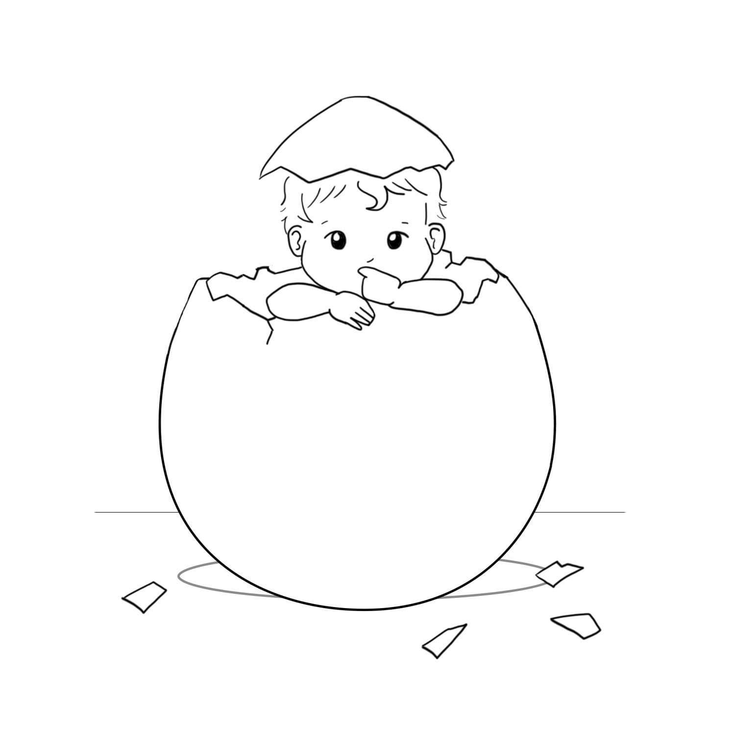 5. Chicken Baby chickie is ready to hatch!