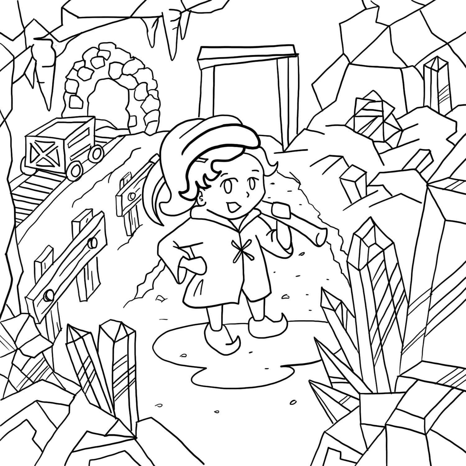 9. Precious Our adventurous baby miner searches for precious gems and crystals!